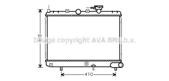 AVA QUALITY COOLING kaa2271 -  Радиатор, охлаждение двигателя